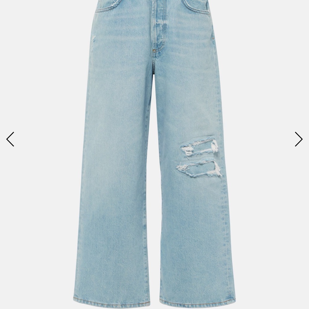 Aritzia Citizens of Humanity Sky Blue Wide Leg Flare Jeans - Picture 2 of 11